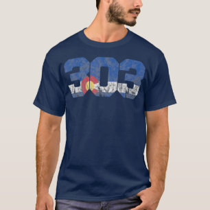 Area Code 303  Colorado T-Shirt
