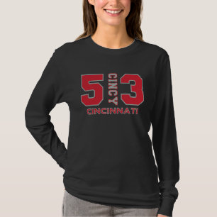 Area Code 513 Cincy Downtown Cincinnati Ohio Home T-Shirt