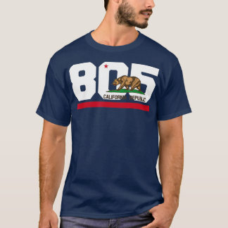Area Code 805 Santa Barbara California T-Shirt