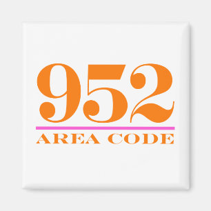 Area Code 952 Magnet
