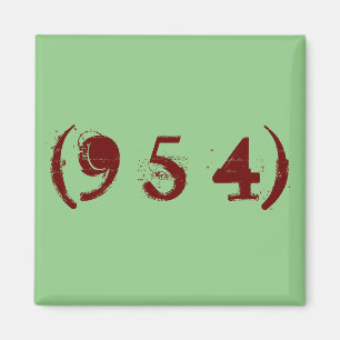 Area Code 954 Magnet