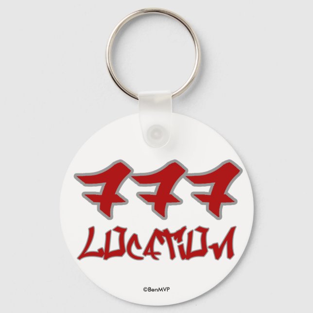 Area Codes Key Ring (Front)