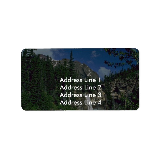Area Of Mountain Trees Label (Front)