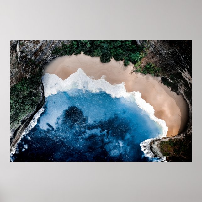AREAL VIEW PHOTOGRAPHY OF OCEAN POSTER (Front)
