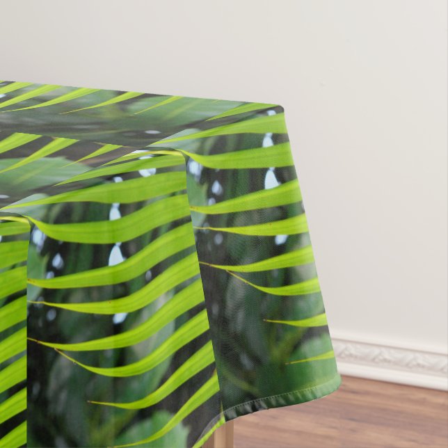 Areca Palm Frond Tablecloth (In Situ)