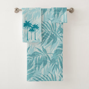 Areca Palms Hawaiian Tropical Vintage Coordinates Bath Towel Set