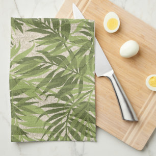 Areca Palms Hawaiian Tropical Vintage Tea Towel