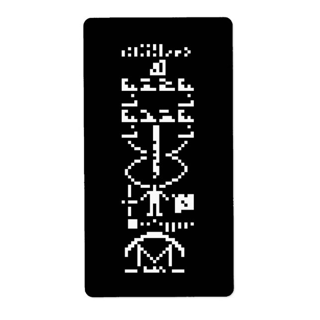 Arecibo Binary Message 1974 (Front)