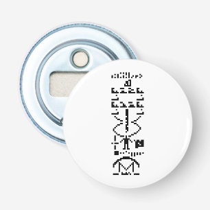 Arecibo Binary Message 1974 Bottle Opener