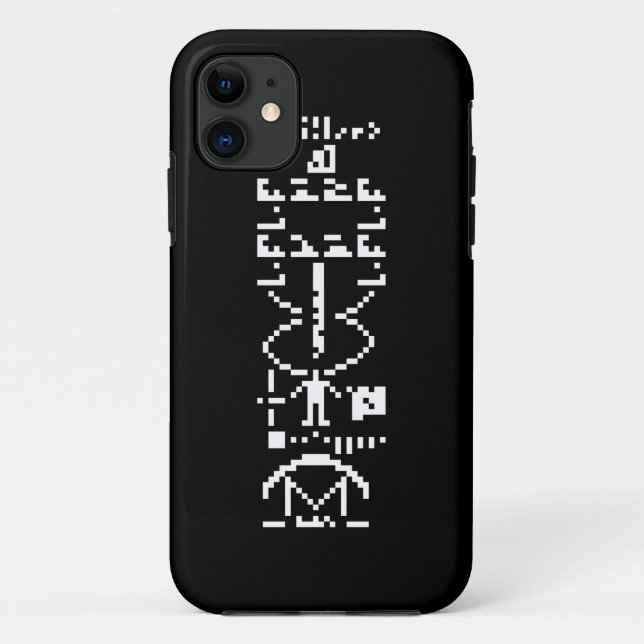 Arecibo Binary Message 1974 Case-Mate iPhone Case (Back)