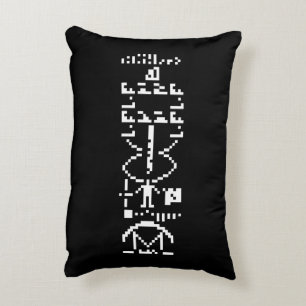 Arecibo Binary Message 1974 Decorative Cushion