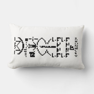 Arecibo Binary Message 1974 Lumbar Cushion