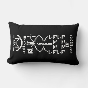 Arecibo Binary Message 1974 Lumbar Cushion