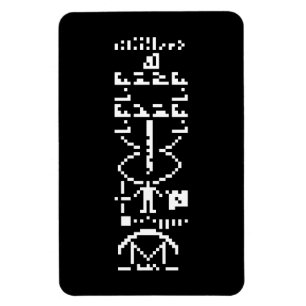 Arecibo Binary Message 1974 Magnet