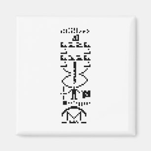 Arecibo Binary Message 1974 Magnet