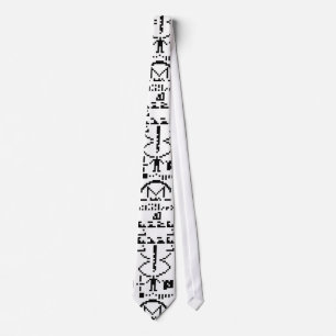 Arecibo Binary Message 1974 Tie