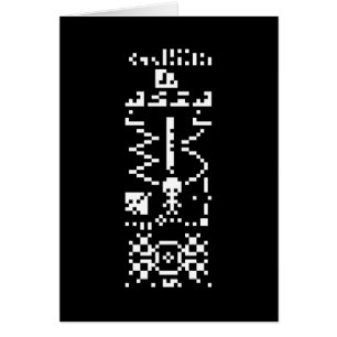 Arecibo Binary Message Reply Card