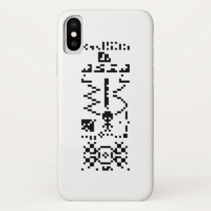 Arecibo Binary Message Reply iPhone X Case