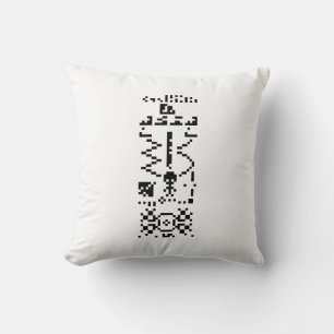 Arecibo Binary Message Reply Cushion