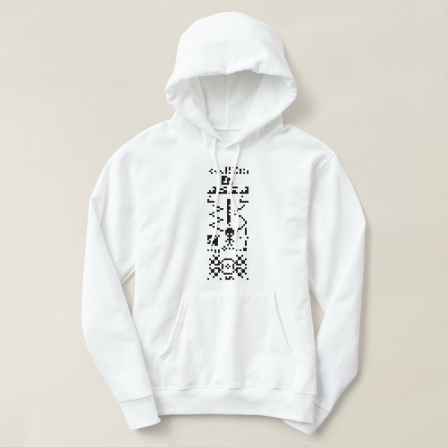 Arecibo Binary Message Reply Hoodie (Design Front)