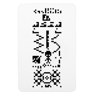 Arecibo Binary Message Reply Magnet