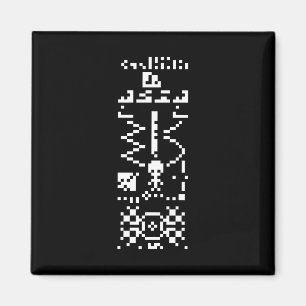 Arecibo Binary Message Reply Magnet
