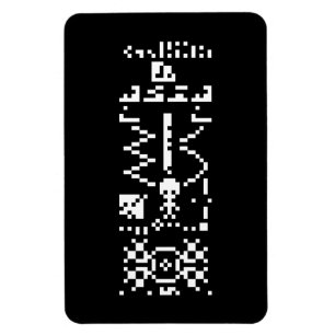 Arecibo Binary Message Reply Magnet