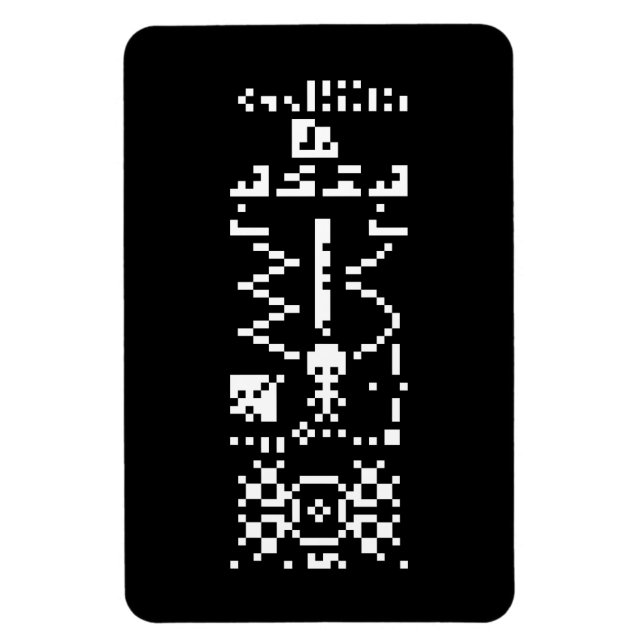 Arecibo Binary Message Reply Magnet (Vertical)