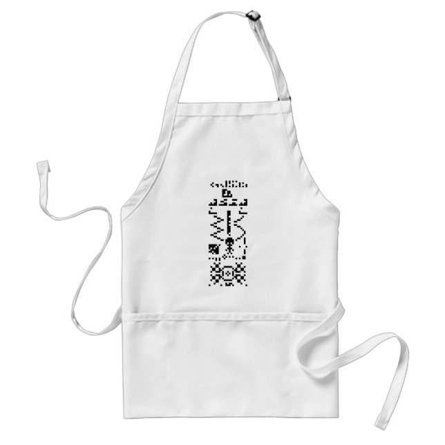 Arecibo Binary Message Reply Standard Apron (Front)