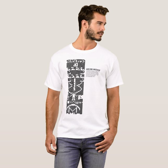 Arecibo message: space: science T-Shirt (Front Full)