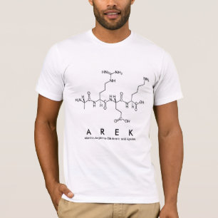Arek peptide name shirt