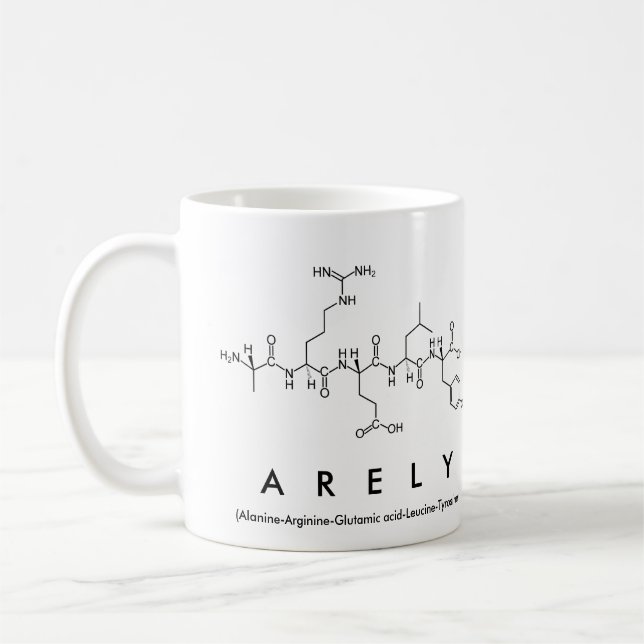 Arely peptide name mug (Left)