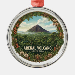 Arenal Volcano La Fortuna Costa Rica Metal Ornament