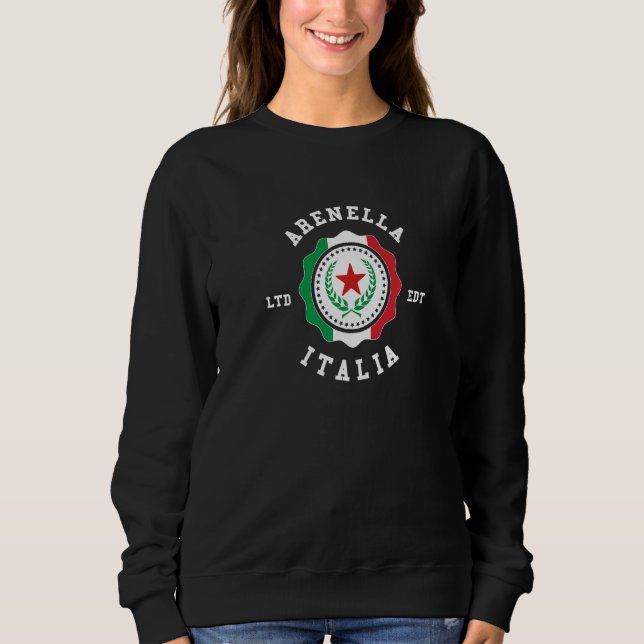 Arenella Italy Flag Badge Vintage   Sweatshirt (Front)