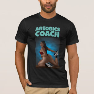 AREOBICS COACH MEN'S BIG BOTTOMED BEAUTY T-SHIRTS