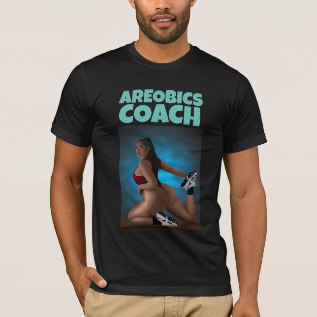 AREOBICS COACH MEN'S BIG BOTTOMED BEAUTY T-SHIRTS (Front)