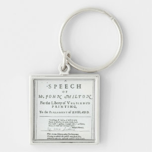 Areopagitica' a speech of John Milton Key Ring