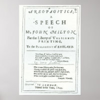 Areopagitica' a speech of John Milton