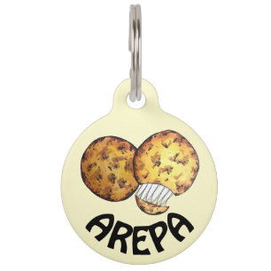 Arepas South American Venezuelan Colombian Food Pet Tag