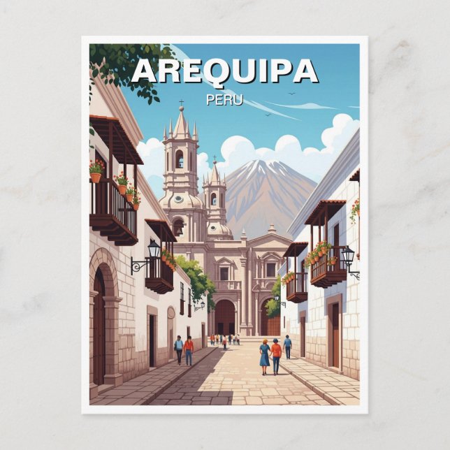 Arequipa Peru Travel Postcard (Front)