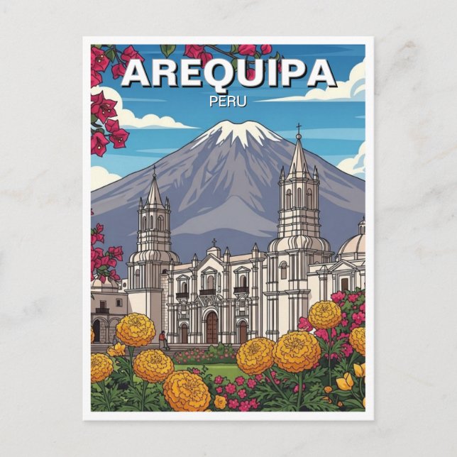 Arequipa Peru Travel Postcard (Front)