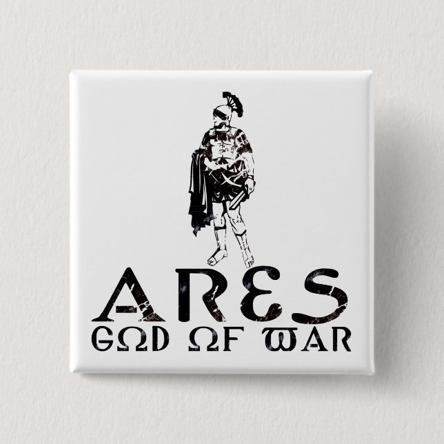 Ares 15 Cm Square Badge (Front)