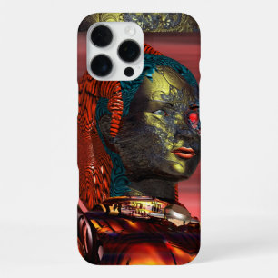 ARES /CYBORG PORTRAIT IN SUNSET Science Fiction iPhone Case