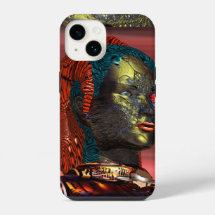 ARES /CYBORG PORTRAIT IN SUNSET Science Fiction iPhone Case
