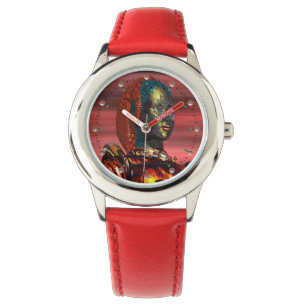 ARES CYBORG PORTRAIT Red Science Fiction Sci-Fi Watch