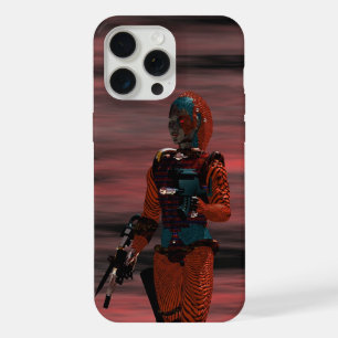ARES CYBORG,RED SUNSET Science Fiction,Sci-Fi iPhone 15 Pro Max Case