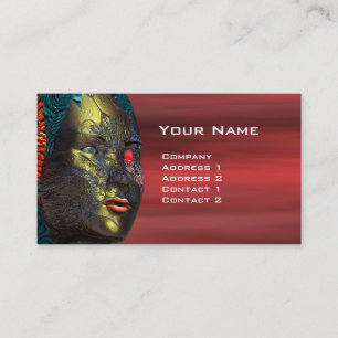 ARES CYBORG Science fiction,Red Yellow Business Card