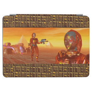 ARES IN THE DESERT OF HYPERION Science Fiction iPad Air Cover