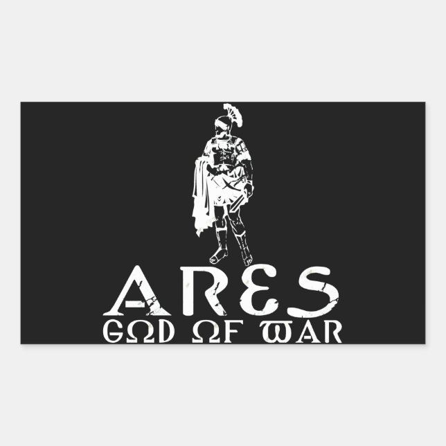 Ares Rectangular Sticker (Front)