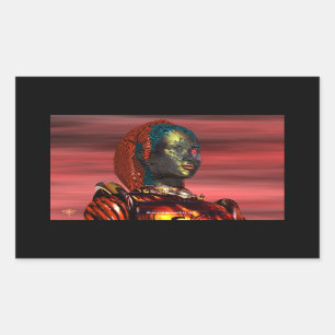 ARES RECTANGULAR STICKER
